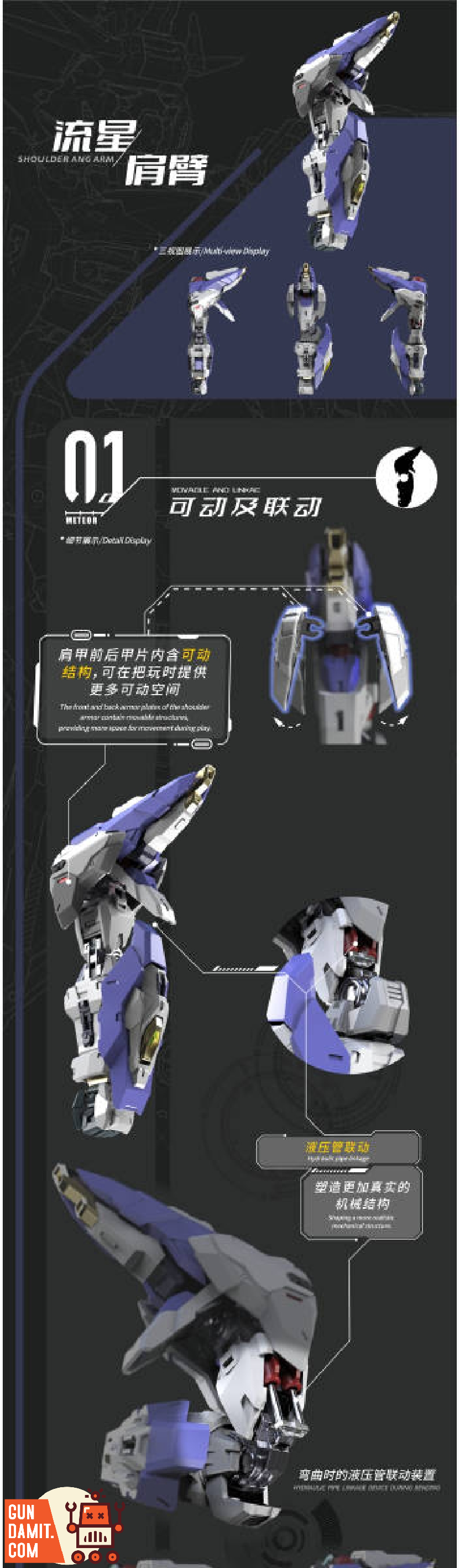 Wanxiangjubian Model 1/100 TMS Series Meteor Model Kit - GunDamit