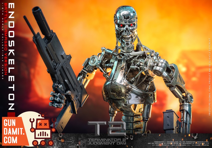 Hot Toys 1/6 MMS840D77 Terminator 2 T-800 Endoskeleton | GunDamit.com