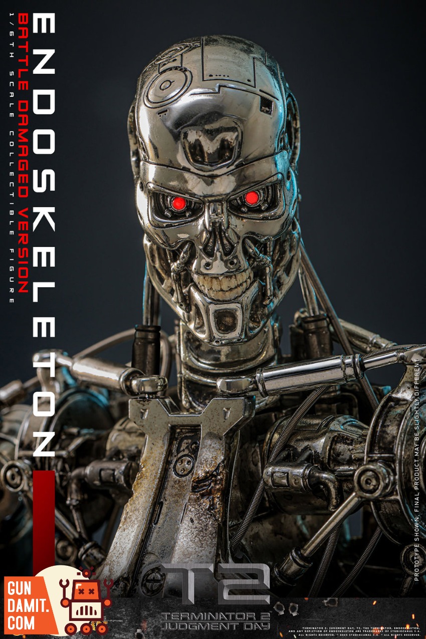 Hot Toys 1/6 MMS840D77 Terminator 2 T-800 Endoskeleton | GunDamit.com
