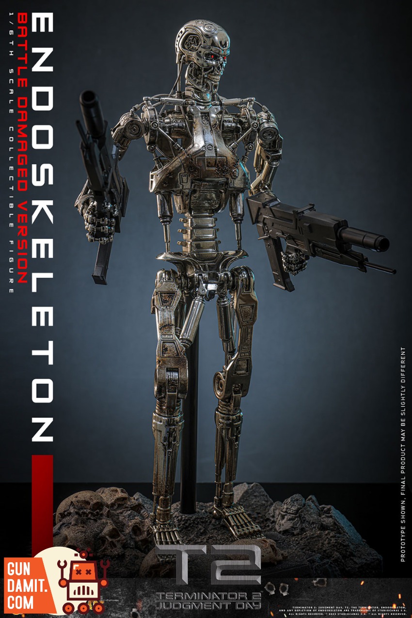 Hot Toys 1/6 MMS840D77 Terminator 2 T-800 Endoskeleton | GunDamit.com