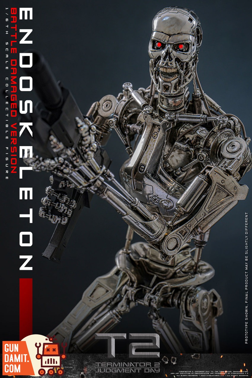 Hot Toys 1/6 MMS840D77 Terminator 2 T-800 Endoskeleton | GunDamit.com