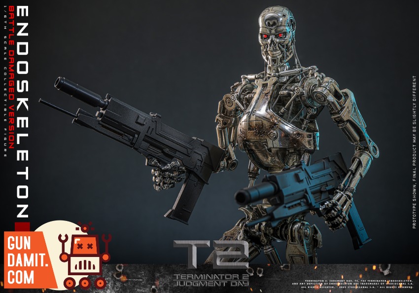 Hot Toys 1/6 MMS840D77 Terminator 2 T-800 Endoskeleton | GunDamit.com
