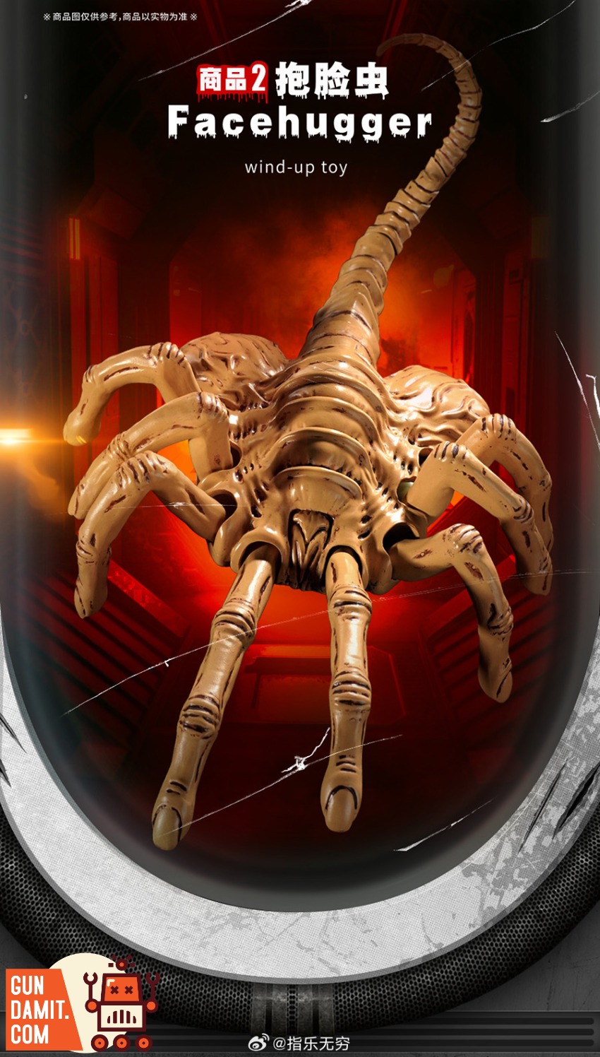 52TOYS Alien Wind-up Toy Facehugger & Alien Egg - GunDamit Store