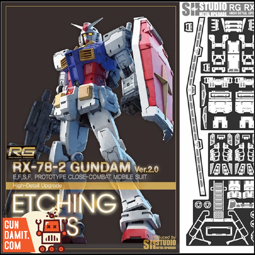 SH Studio RG 1/144 RX-78-2 Gundam Ver 2.0 Etching | GunDamit.com