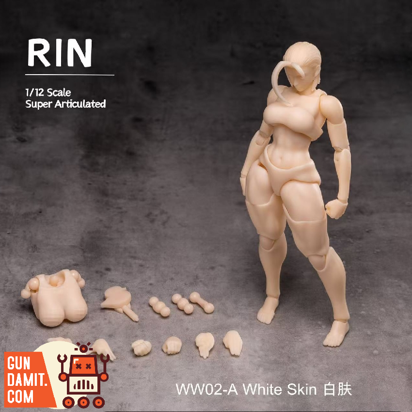 WHALE WORKS 1/12 白肌　ボディ　RIN 凛　眼球可動式ヘッド Whale Works 1/12 WW02-A Super Articulated Rin | GunDamit.com