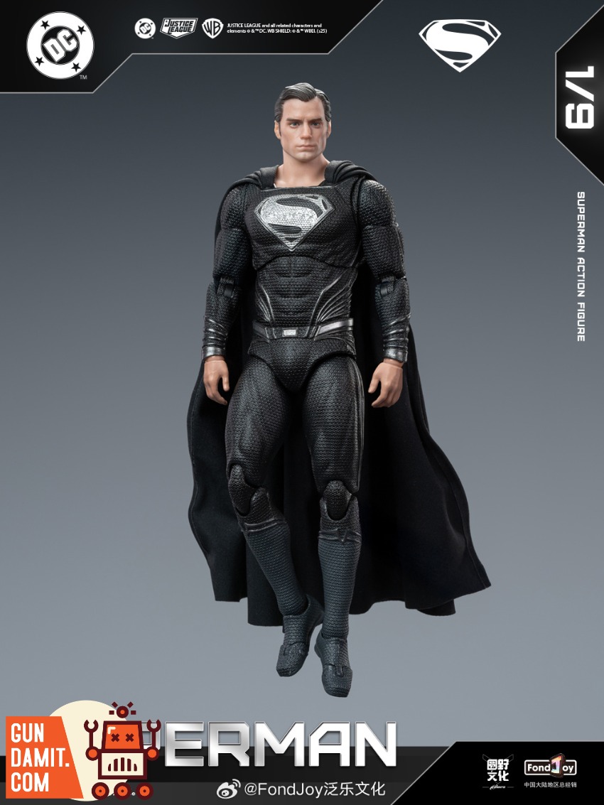 Fondjoy 1/9 DC Series Black Superman 2.0 Figure | GunDamit.com