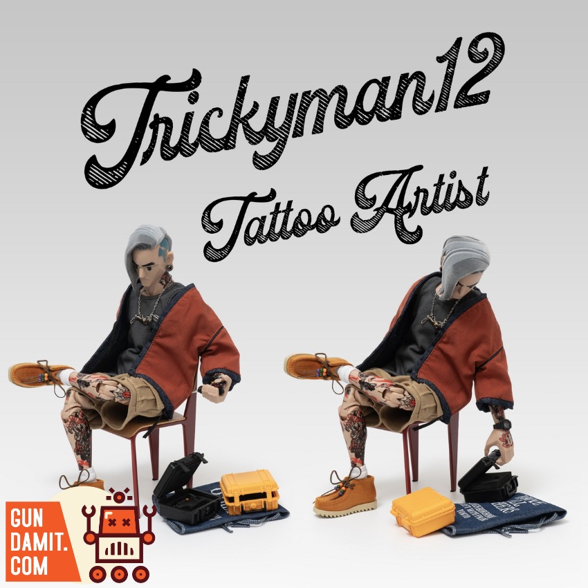 trickyMan12 1/6 彫師 未開封新品 Tattoo artist trickyMan12 1/6 彫師 Tattoo artist Collectible Action Figure