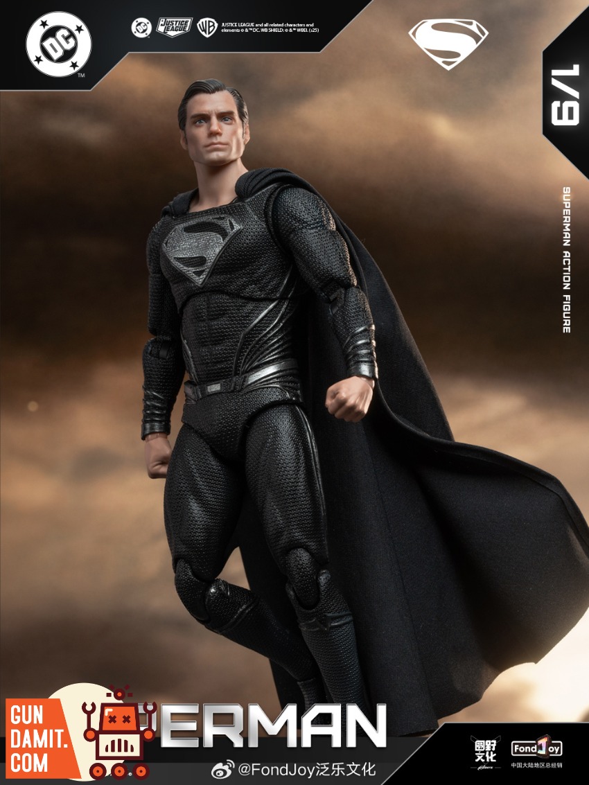 Fondjoy 1/9 DC Series Black Superman 2.0 Figure | GunDamit.com