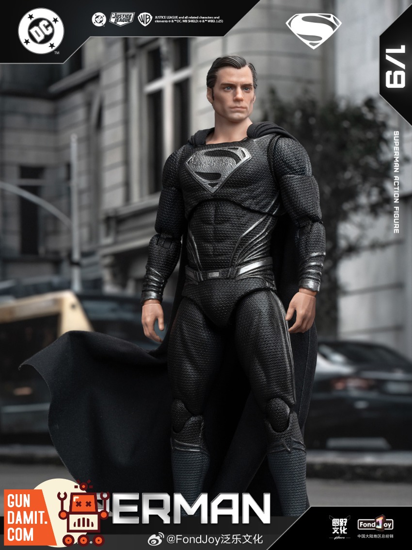Fondjoy 1/9 DC Series Black Superman 2.0 Figure | GunDamit.com
