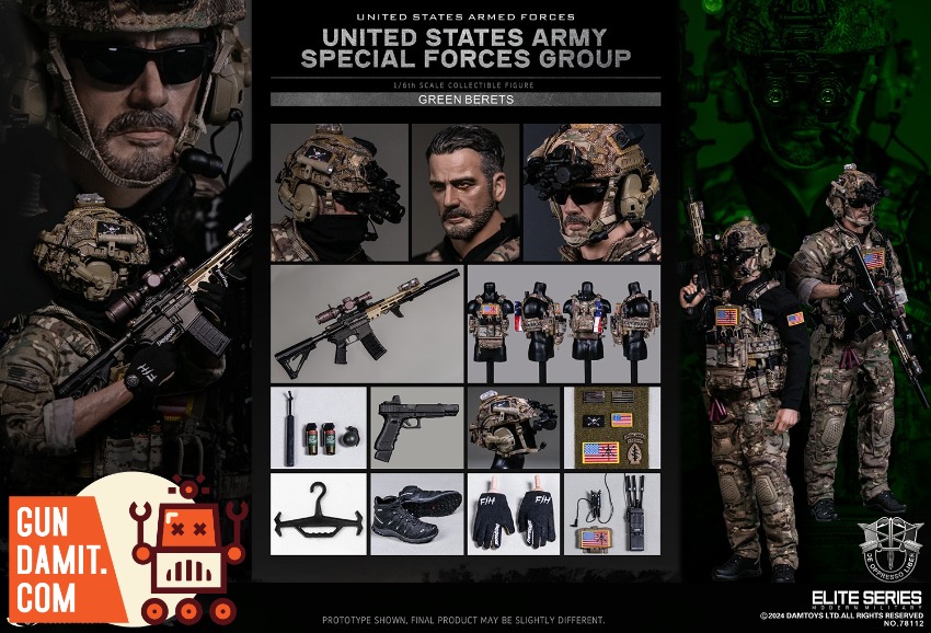 Pre-Order] DAMTOYS 1/6 NO.78112 US Army Special Forces | GunDamit.com