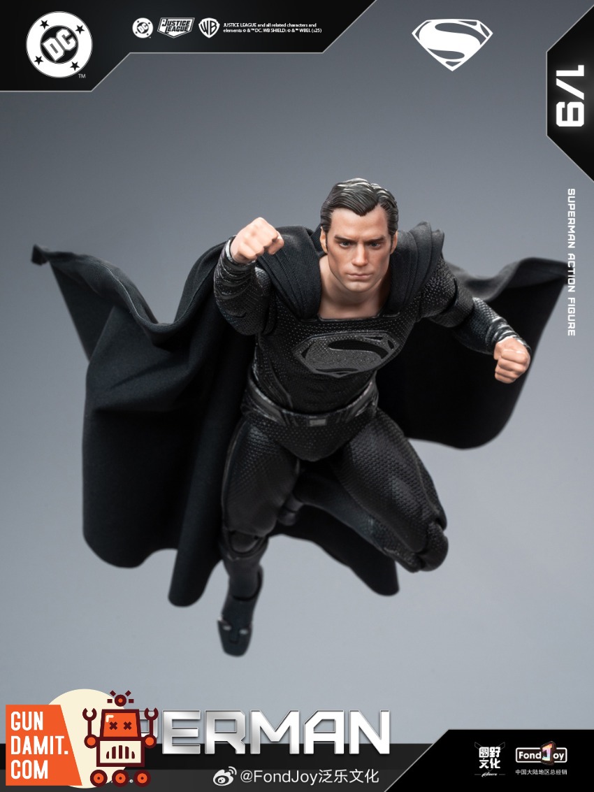 Fondjoy 1/9 DC Series Black Superman 2.0 Figure | GunDamit.com