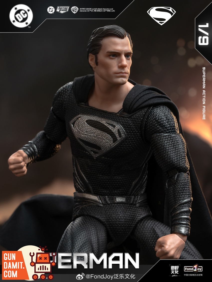Fondjoy 1/9 DC Series Black Superman 2.0 Figure | GunDamit.com
