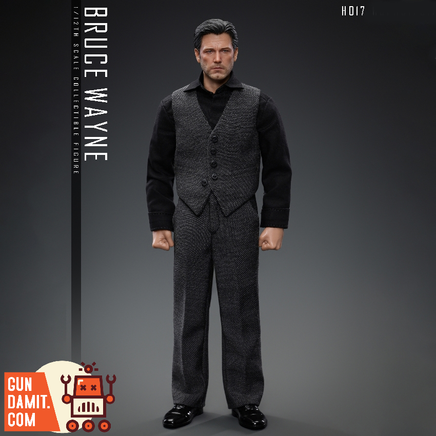 [Pre-Order] HUAHANTOYS 1/12 H017 Bruce Wayne Grey Vest Outfit Ver.