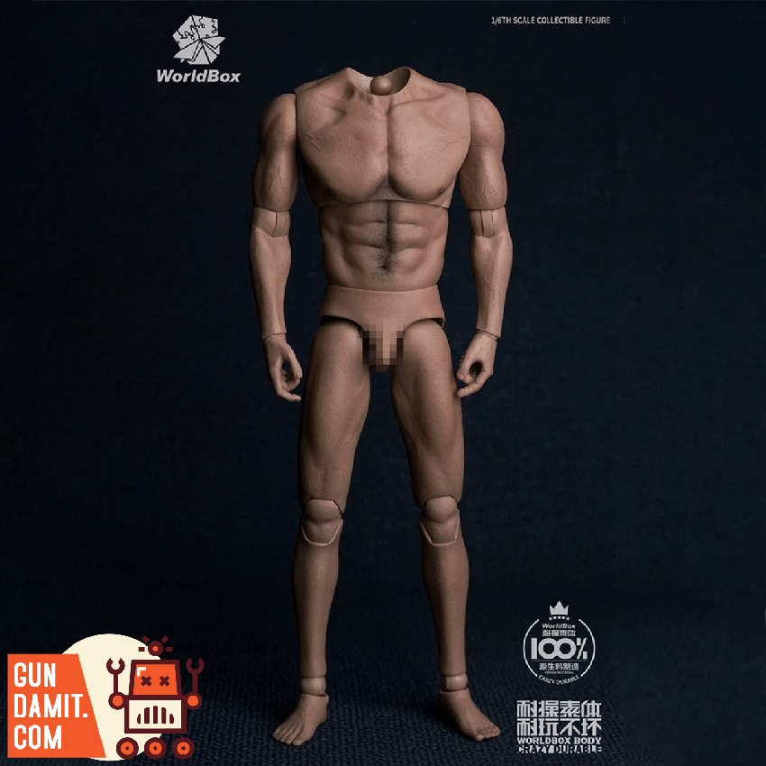Worldbox 1/6 AT017 Male Body Neckless and Broad-Shouldered Version