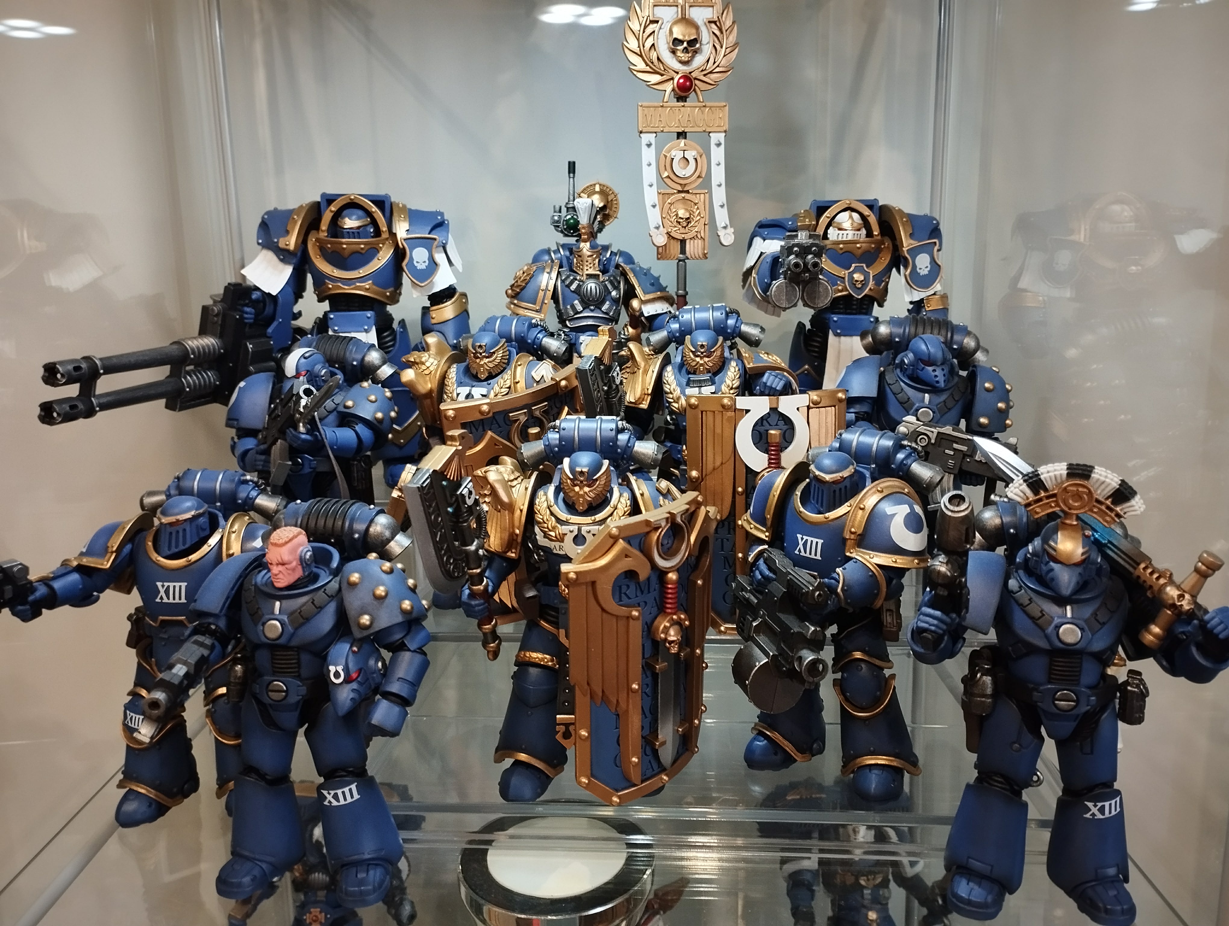 Joy Toy Terminator Squad Sergeant With Power Sword And Teleport H... Warhammer 40k Ultramarines