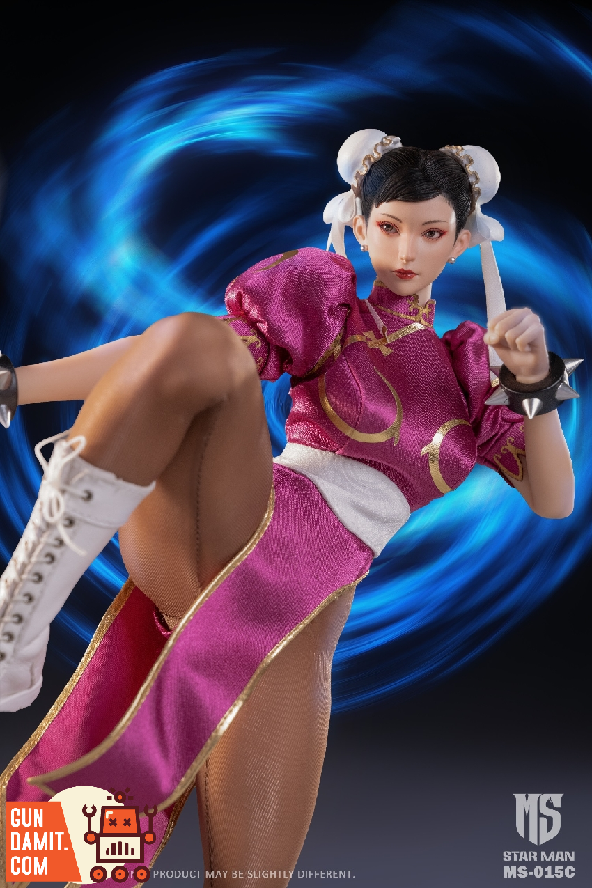 Star Man 1/6 MS-015C Female Fighter Chun-li Purple Version
