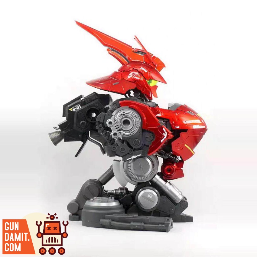 Noah Model 1/35 MSN-04 Sazabi Bust Model Kit Chrome Version