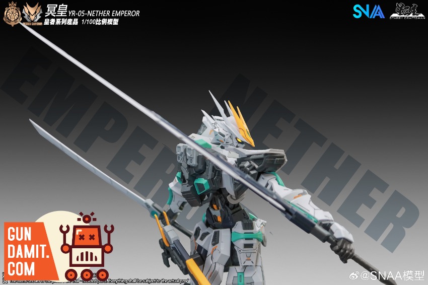 SNAA 1/100 Nether Emperor – Kit Modello Da Montare, 22 Cm Con Articolazioni Mobili, Emperor Series, Dai 15 Anni
