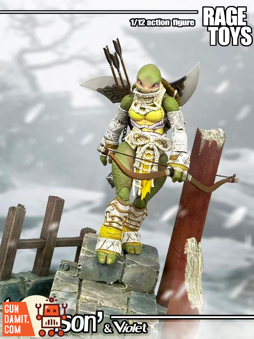 rage toys1/12 戦国 忍者 亀 弩弓マスター可動 フィギュアセット rage toys1/12 戦国 忍者 亀 弩弓マスター可動 フィギュアセット rage