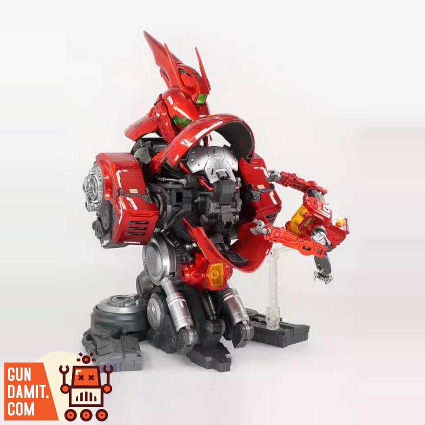 1/35 ビッグサイズnoah ロボット プラモデル 胸像 バスト サザビー似 Noah Model 1/35 MSN-04 Sazabi Bust Model Kit Chrome Version