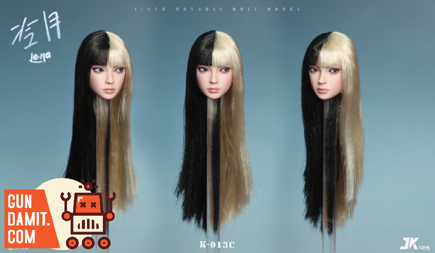 JK Toys K-013C Lena Asian Head Sculpt 1/6 | GunDamit.com