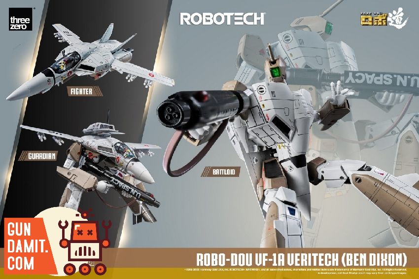 Threezero 3Z0306 ROBOTECH ROBO-DOU ROBOTECH VF-1A Veritech Ben