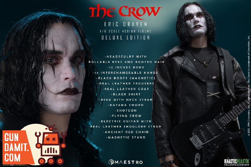 Infinite X Kaustic Plastik 1/6 Crow Eric Draven | GunDamit.com