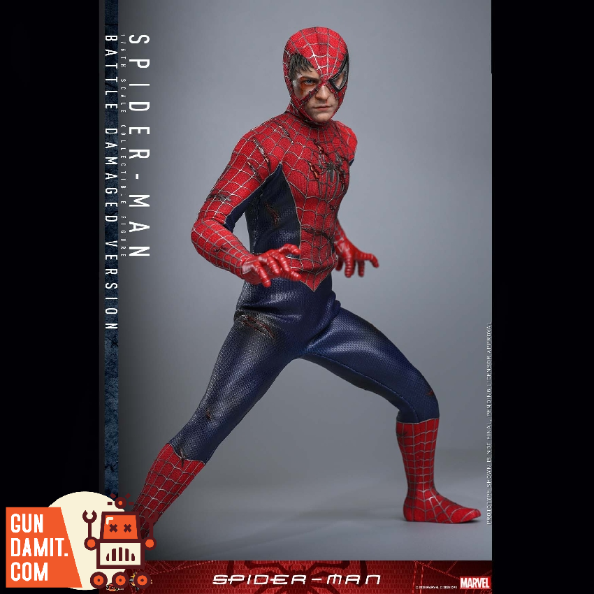 [Pre-Order] Hot Toys 1/6 MMS859 Spider-Man Battle Damaged Ver.