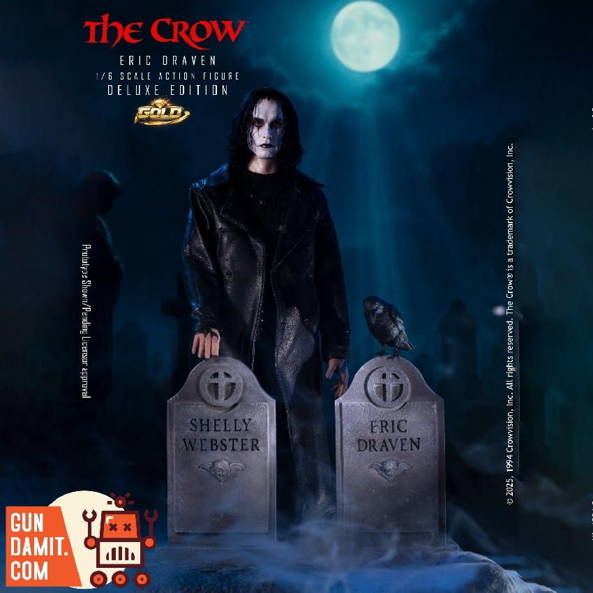 [Pre-Order] Infinite X Kaustic Plastik 1/6 The Crow Eric Draven Deluxe Gold Version