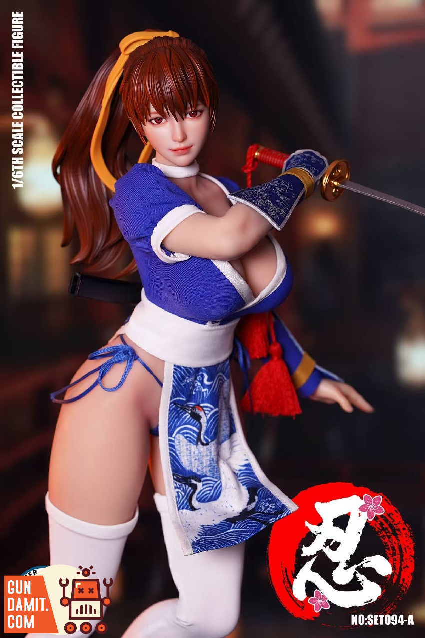 Super Duck 1/6 SET094A Sexy Female Ninja Blue Outfit | GunDamit.com