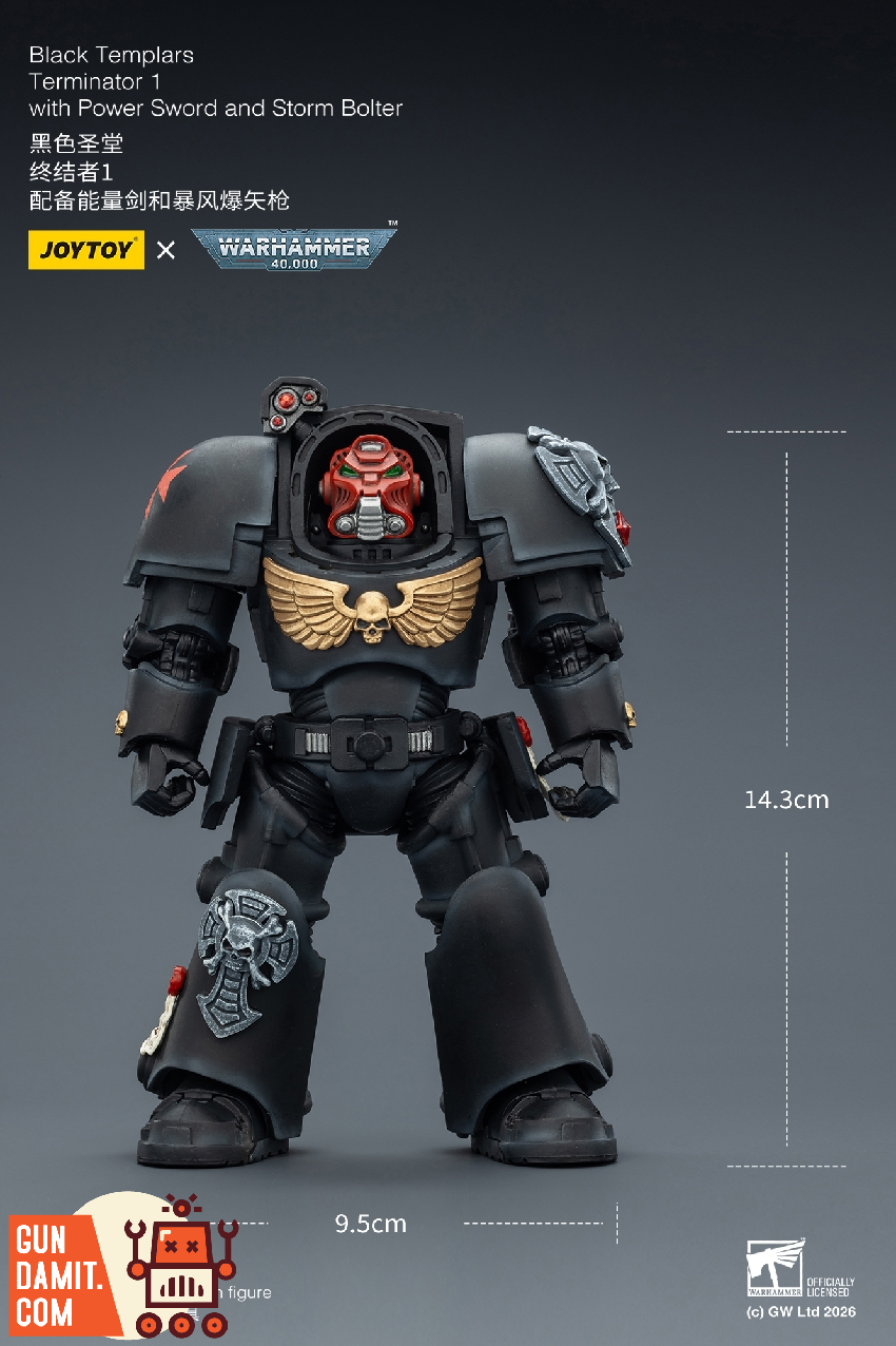 JoyToy JT03097 1/18 Warhammer 40K Black Templars | GunDamit.com
