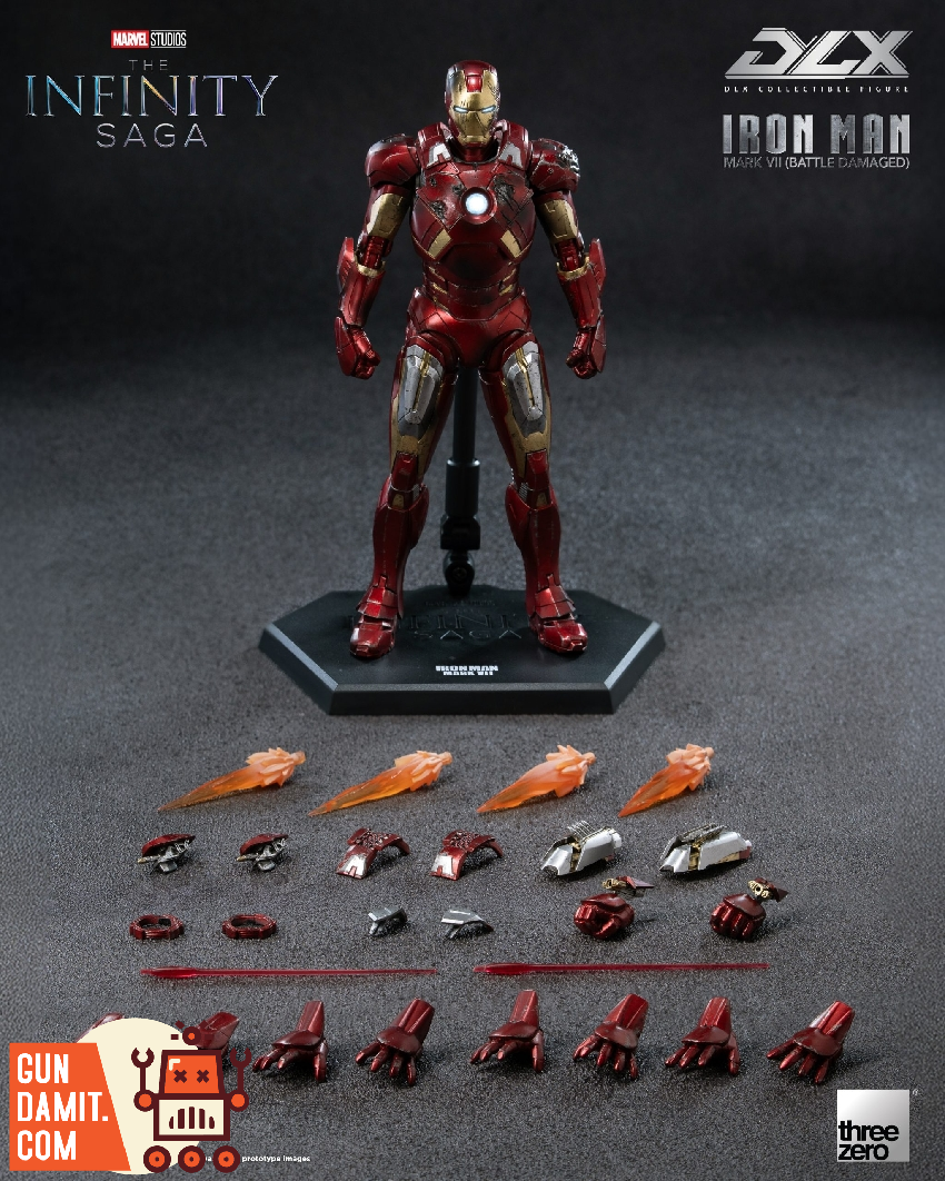 Pre-Order] Threezero 3Z0969 Iron Man Mark 7 DLX | GunDamit.com