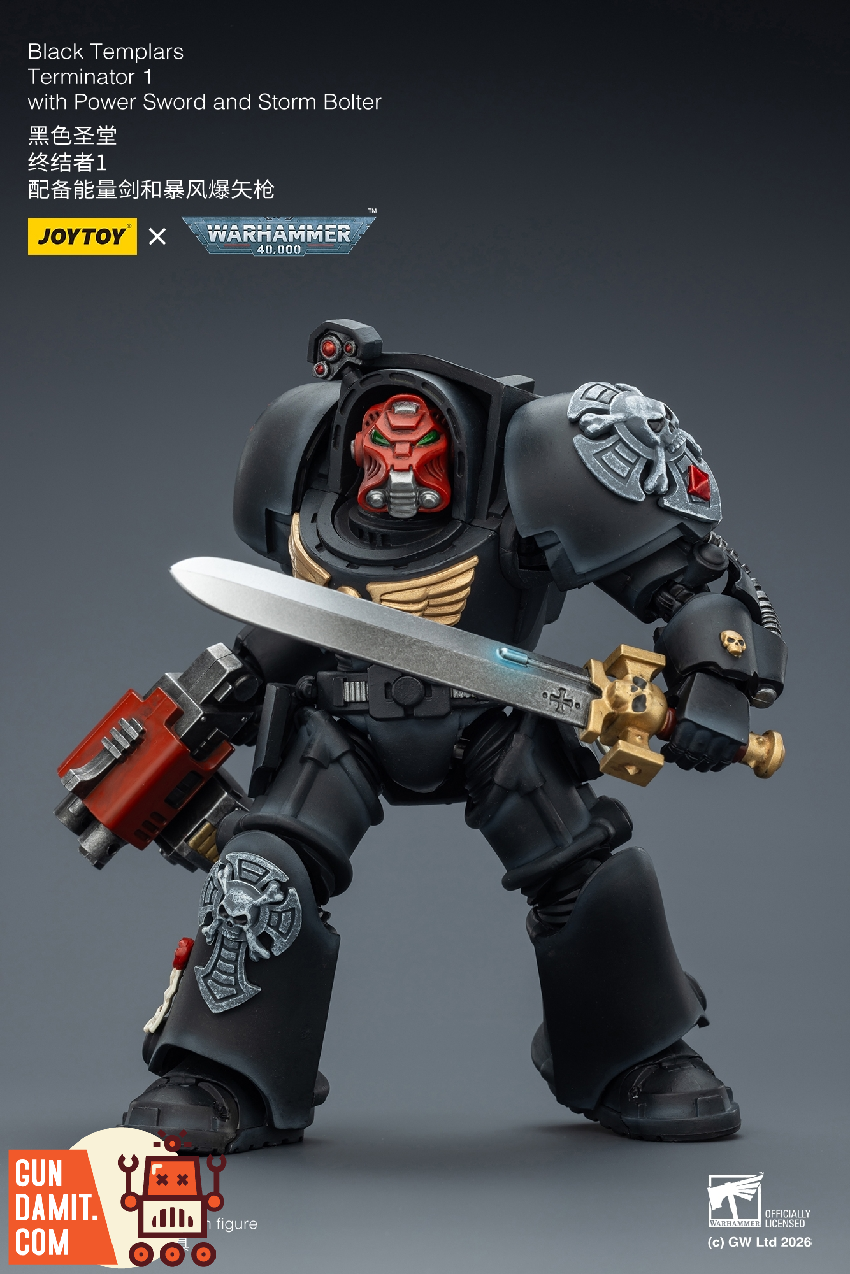 JoyToy JT03097 1/18 Warhammer 40K Black Templars | GunDamit.com