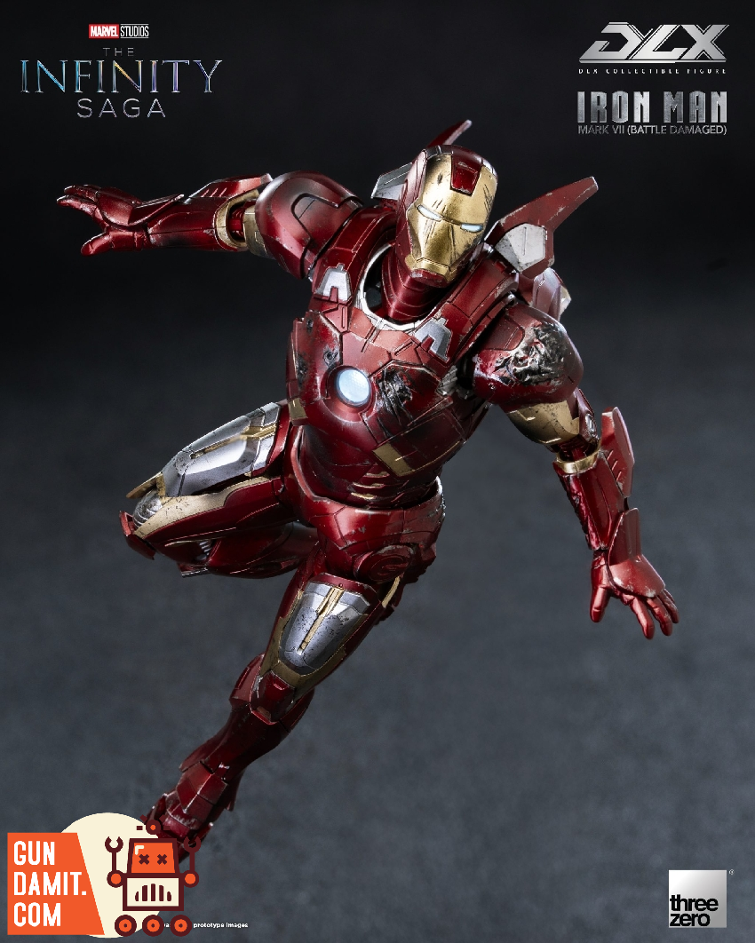 threezero Iron Man Mark XLVI フィギュア Iron Man Mark XLIII DLX 1:12 Collectible Figure by Threezero