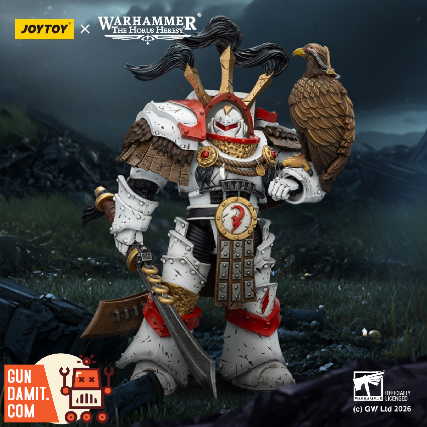 JoyToy JT03486 1/18 Warhammer 40K White Scars Legion Praetor in Cataphractii Terminator Armour