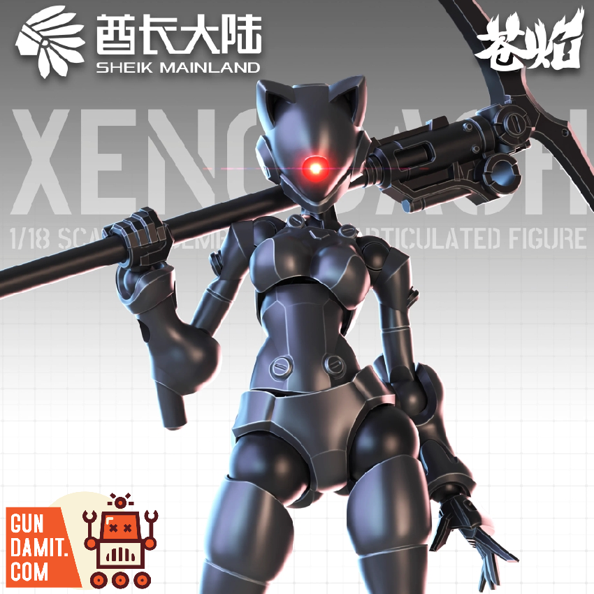 Sheik Mainland 1/18 3Min XenoDash Metallic Black | GunDamit.com