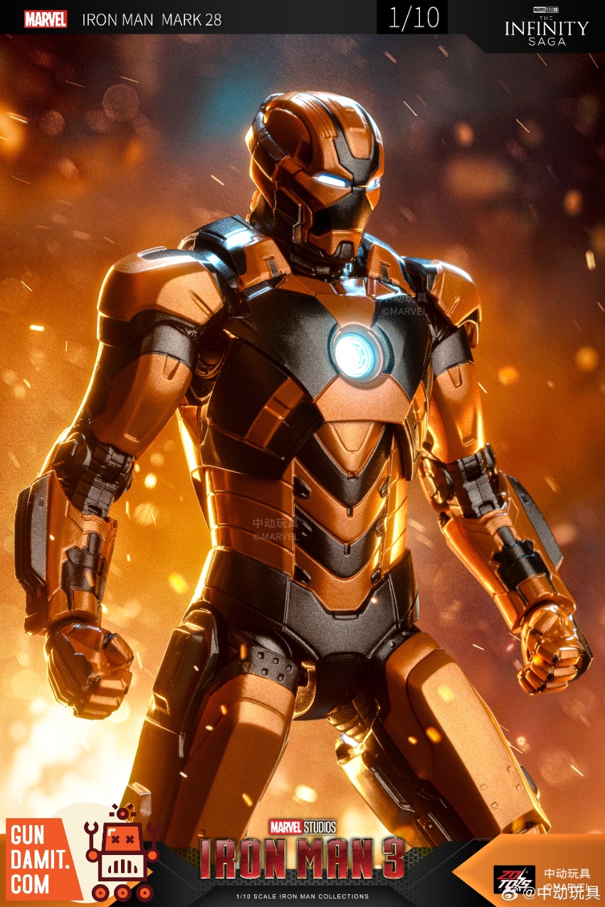 ZT Toys 1/10 Marvel X Series Iron Man MK28 Version | GunDamit.com