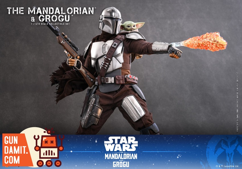 Hot Toys MMS872 Mandalorian and Grogu Deluxe 1/6 | GunDamit.com