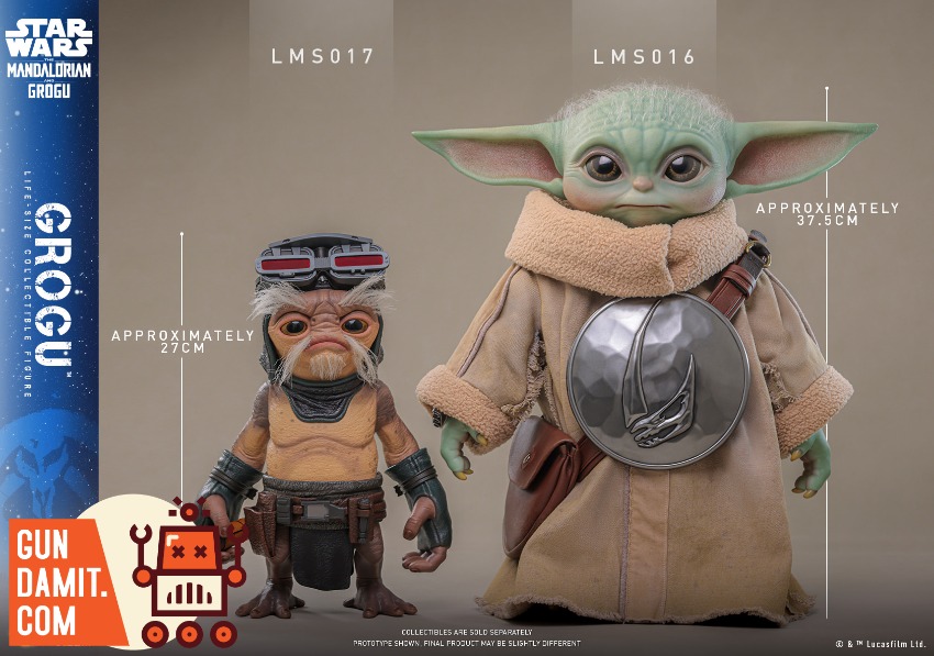 ホットトイズ 1/6スター・ウォーズグローグー LMS016 Hot Toys LMS016 Grogu Life-Size Star Wars | GunDamit.com