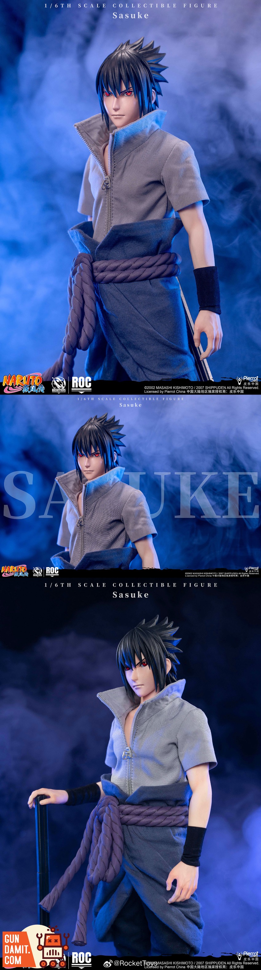 Rocket Toys 1/6 Licensed Naruto Uchiha Sasuke | GunDamit.com