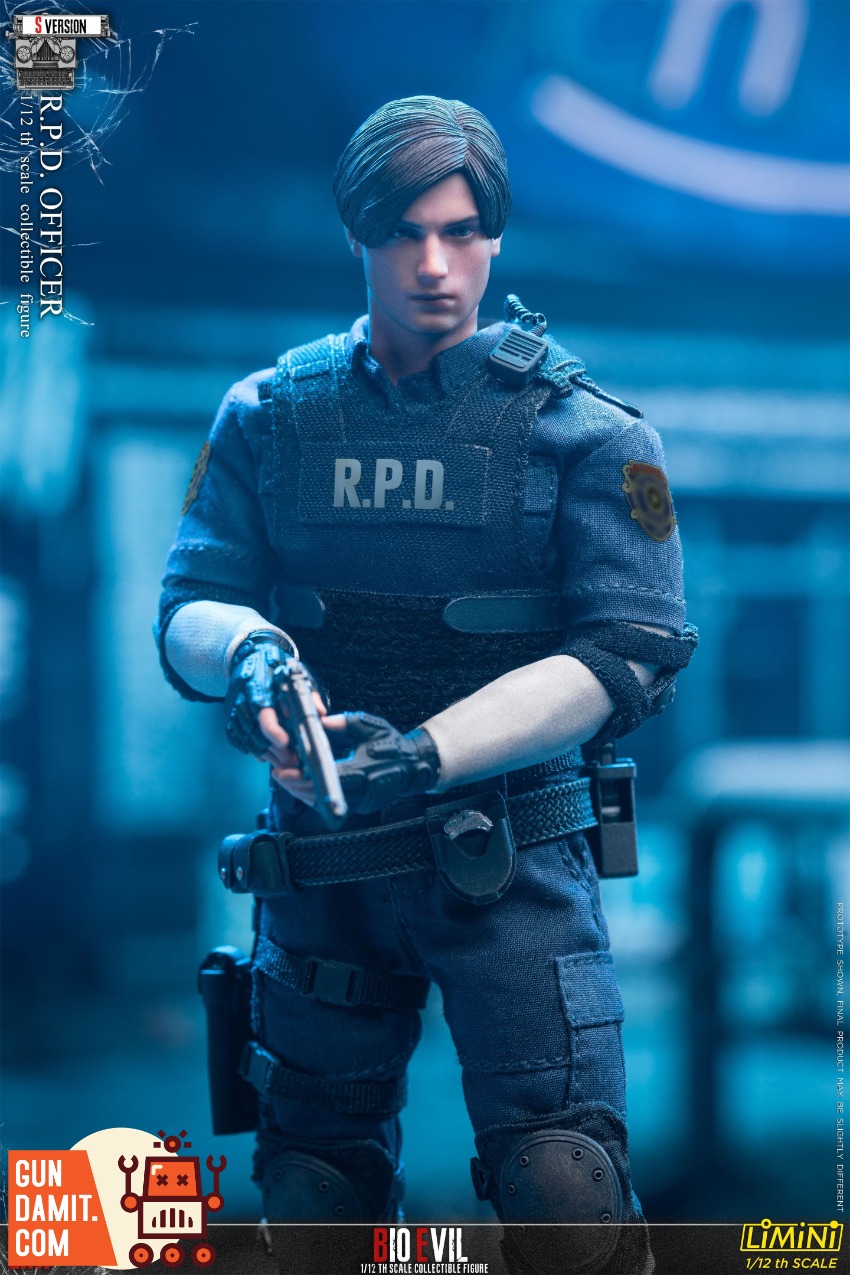 LIMTOYS 1/12 R.P.D 警察官　OFFICER フィギュア　RE2 Limtoys 1/12 Resident Evil 2 Leon RPD Officer | GunDamit.com