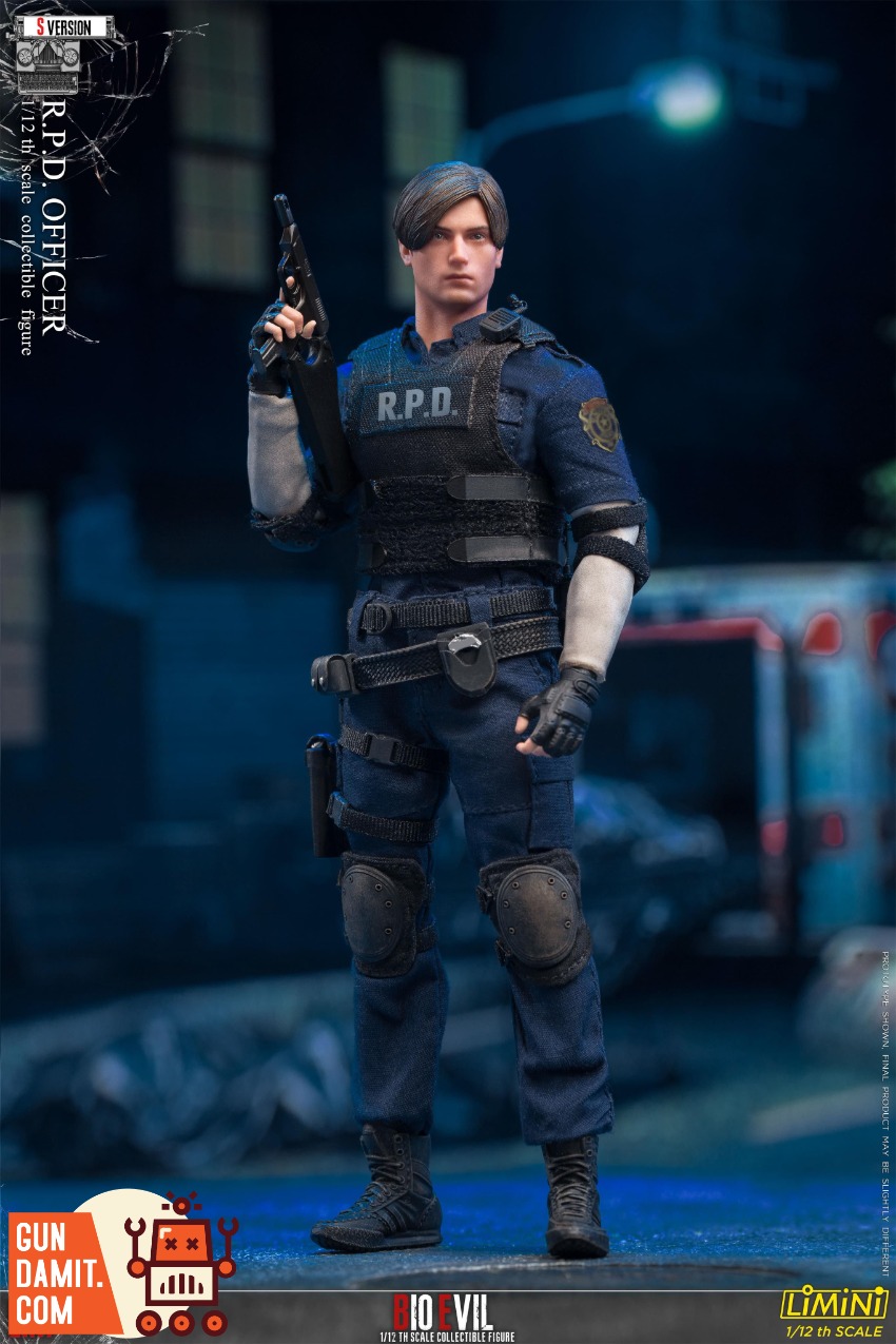 LIMTOYS 1/12 R.P.D 警察官　OFFICER フィギュア　RE2 Limtoys 1/12 Resident Evil 2 Leon RPD Officer | GunDamit.com