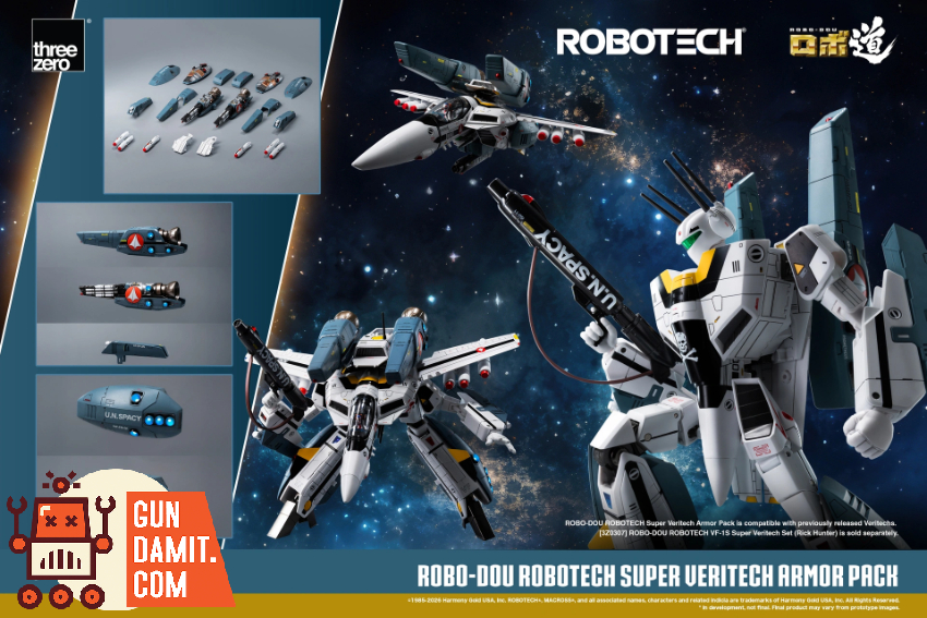 Threezero Robotech VF-1S Super Veritech Armor Pack | GunDamit.com