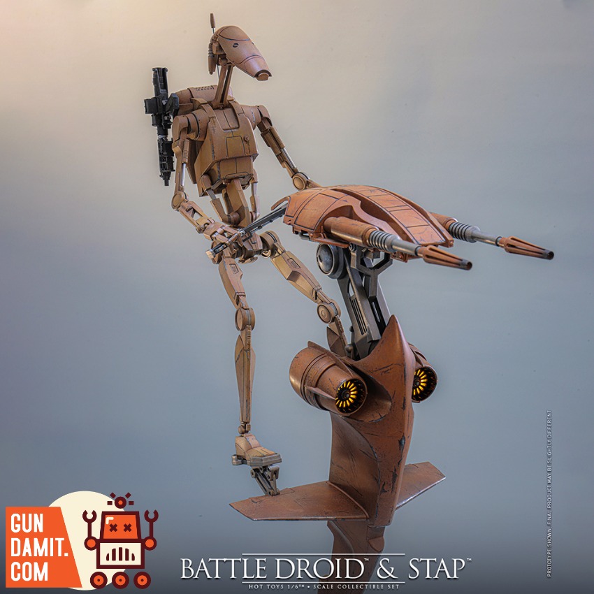 [Pre-Order] Hot Toys 1/6 MMS887 Star Wars Episode I The Phantom Menace Battle Droid & Stap Set