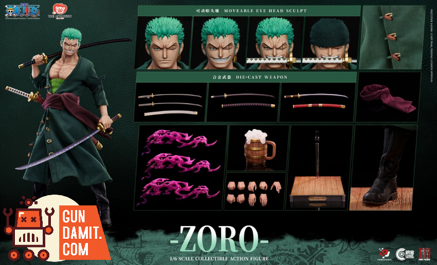 Pixel Poses 1/6 PP-200595 Roronoa Zoro Deluxe Ver. | GunDamit.com