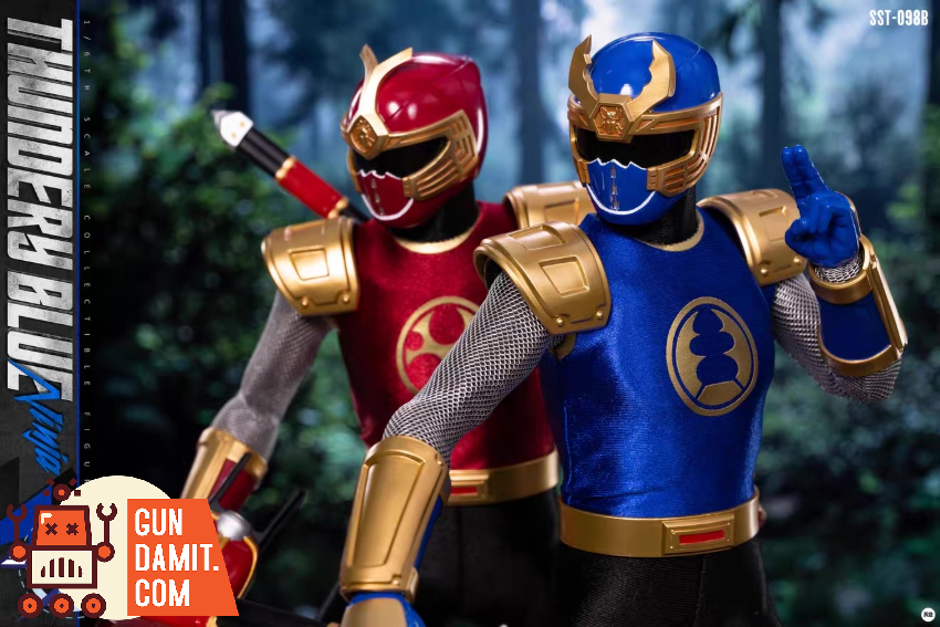 Soosootoys 1/6 SST-098AB Thundery Red & Blue Ninja Set | GunDamit.com