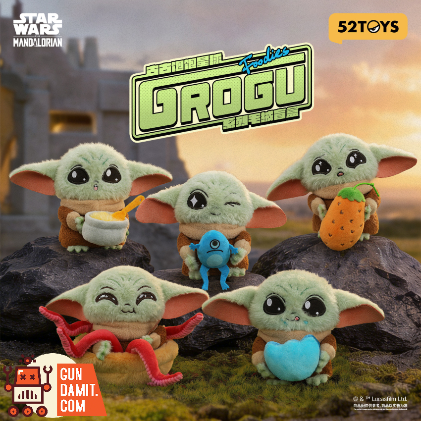 海外限定 新品未開封 4種セット 52TOYS Grogu ぬいぐるみ 52TOYS Grogu Foodies Plush Blind Box Set of 4 | GunDamit.com