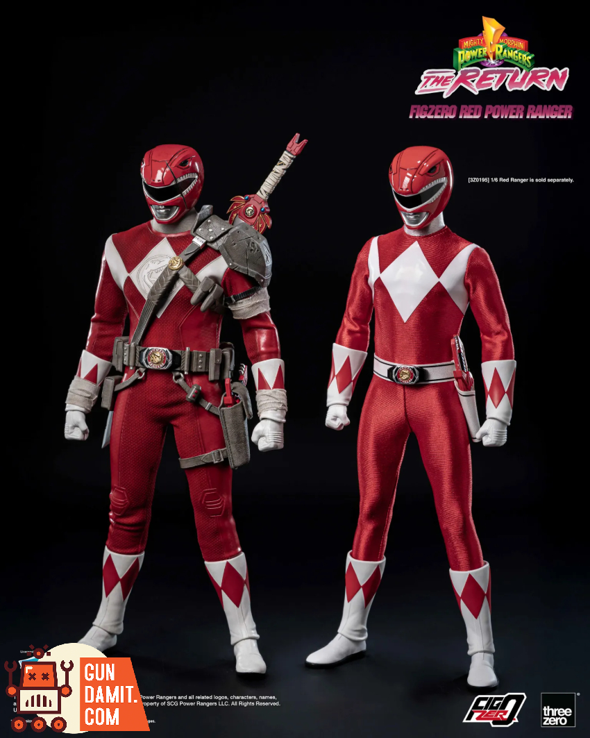 Threezero FigZero 1/6 Power Rangers Red Ranger | GunDamit.com
