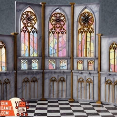 [Pre-Order] KAWA Design 1/12 Big Gothic Church Diorama for Mecha Girls White Version