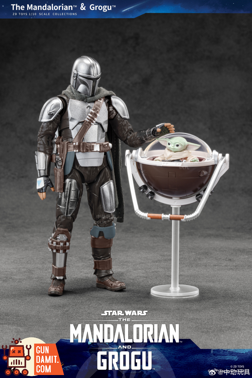 ZT Toys 1/10 Star Wars The Mandalorian & Grogu Set of 2 | GunDamit.com